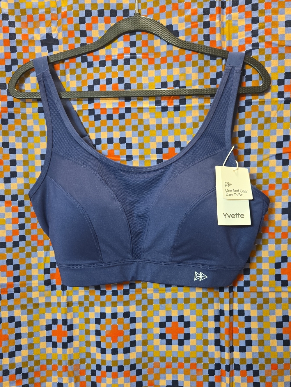 Yvette Shift™ Breathable Adjustable Support Padded Bra Size M+ Blue